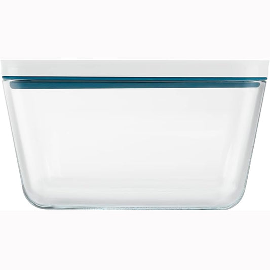 ZWILLING Fresh & Save Airtight Glass Food Storage Containers with Lids, Meal Prep Containers, Large, La Mer