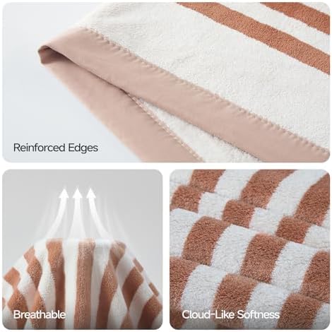 ecolook Microfiber Bath Towel Set of 4, Orange