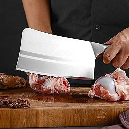 Kitory Chinese Chef Knife 7 Inch, Ultra Sharp German Steel Cleaver Knife with Ergonomic Pearwood Handle, Heavy Duty Bone Chopping Knife for Meat, Vegetables & Daily Kitchen Use