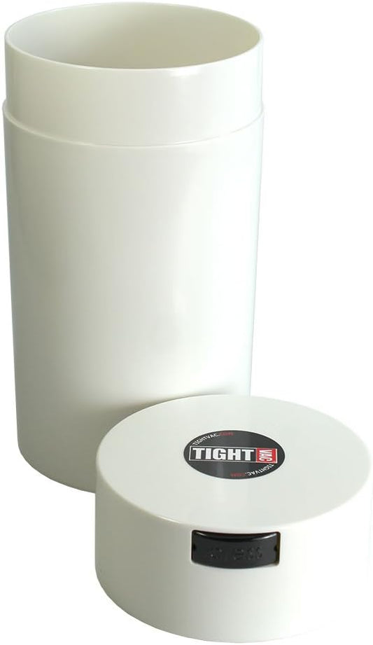 Tightvac - 3oz to 12 Ounce - Patented Airtight Container | Multi-use Vacuum Container Works as Smell Proof Containers for Herbs and Dry Goods. White