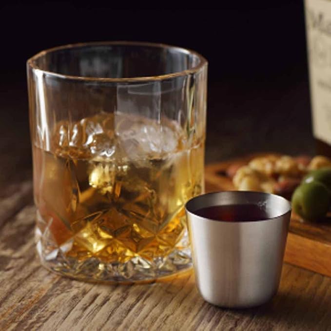 Yoshikawa YJ3329 Izakaya GOODS Whiskey Measuring Cup, Silver