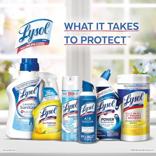 Lysol Click Gel Automatic Toilet Bowl Cleaner, Gel Toilet Bowl Cleaner, For Cleaning and Refreshing β Mango & Hibiscus, 6 applicators (Pack of 4, 24 Count Total)