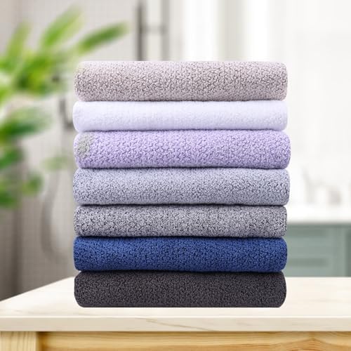 Everplush Diamond Collection Oversized Bath Towel – 2 Pieces, Super Soft & Highly Absorbent, Quick-Drying & Extra Large. Perfect for Bathroom, Pool, Swimming Use.(Dusk, 30" x 56" 2PK)