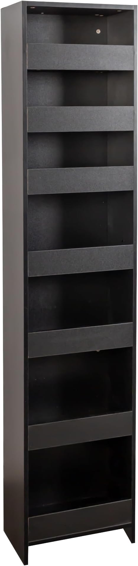 7 Tier Expandable Pull Out Cabinet Organizer, Pull Out Spice Rack, Rolling Kitchen Pantry Storage Cabinet, Slide Out Shelf Cabinet Storage for Kitchen, Black