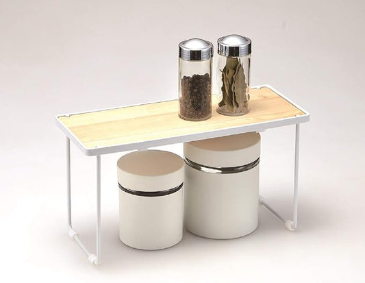 Pearl Metal HB-5085 Shelf, Slim, Natural, White