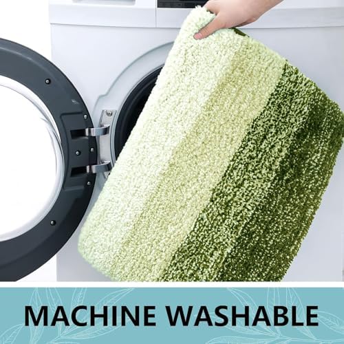 Arotive Microfiber Bathroom Rugs, Shaggy Soft Absorbent Bath Rug, 30x20