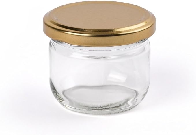 MARKY'S Mini Glass Jars With Tin Lids - 4 oz / 113 g (Pack of 24) – All Purpose Empty Storage Jars