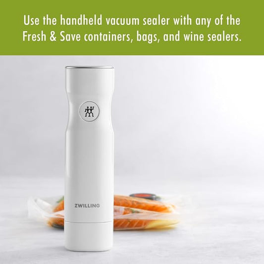 ZWILLING Fresh & Save Handheld Food Saver Vacuum Sealer Machine for Easy Storage