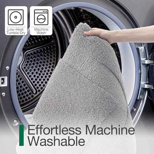 LUMI Ultra Soft Bathroom Rugs, Non Slip Bath Mat 20x32, Grey