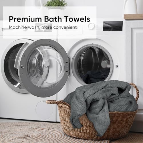 HOMEXCEL 6PK Bath Towel Set, 24x48 in, Absorbent&Quick Dry Towels for Hotel