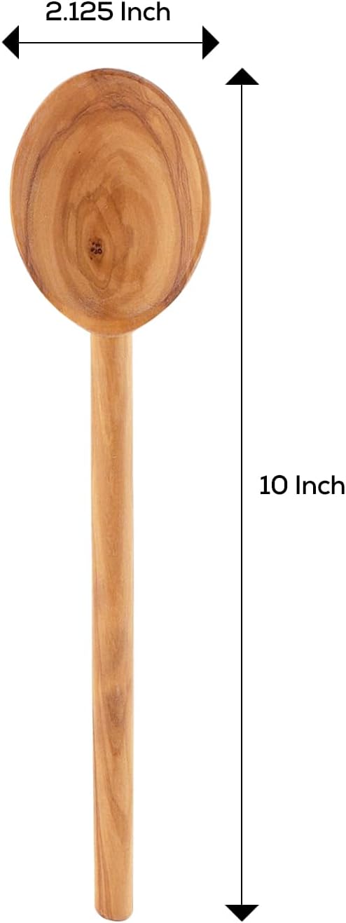 Eddington’s Italian Olive Wood Cooking Spoon, Handcrafted in Europe