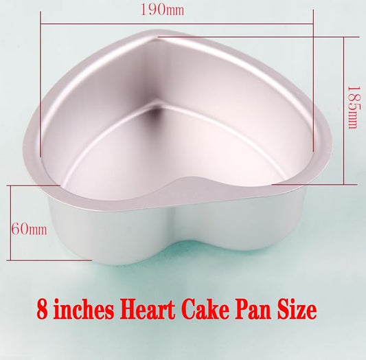 8 Inches Aluminum Heart Shaped Cake Pans Tins