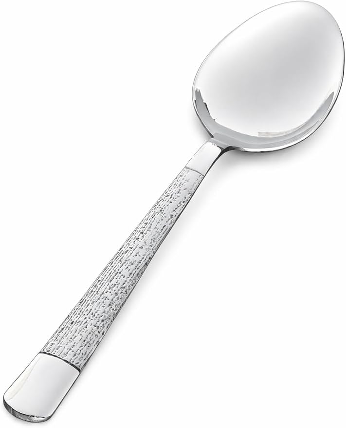 C-07 Kunz 9.0-Inch Stainless Steel Spoon | Premium 18/10 Grade | Durable & Elegant Kitchen Utensil for Cooking & Serving | Dishwasher Safe