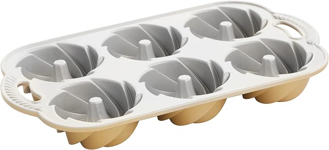 Nordic Ware Heritage Bundtlette Cakes, One Size, Gold