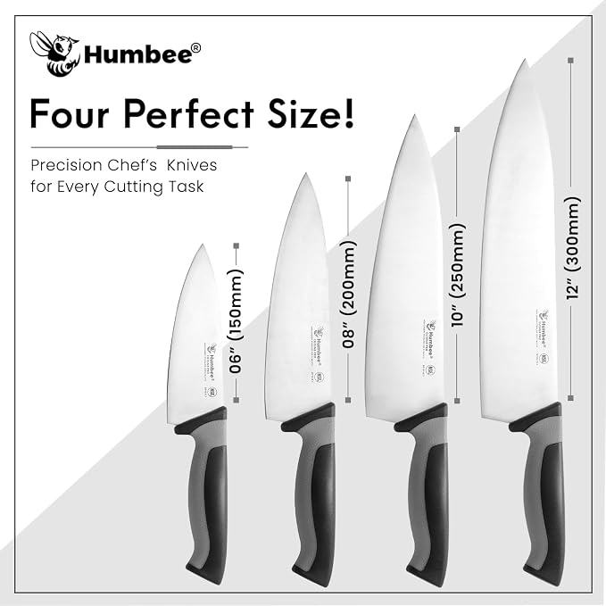 10-Inch Chef Knife, NSF Certified Razor-Sharp High Carbon Stainless Steel Blade – Ergonomic Color Coded Handle, Non-Slip Grip Kitchen Knife, DT-10 Series, Cool Grey