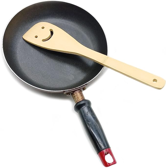 2 Pack Bamboo Smiley Face Kitchenware Cooking Utensil Set Stir-fry spatula, Eco-friendly Kitchen Tools (Various kinds)