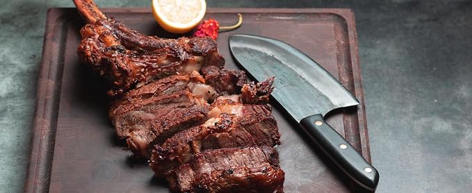 COOLINA Galba Butcher Knife, Full Tang Wide Blade, All-around Kitchen Knife for Meats and Bones