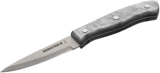 Sabatier Triple Riveted Paring Knife, 3.5-Inch, High-Carbon Stainless Steel, Razor-Sharp Kitchen Knife to Cut Fruit, Vegetables and more, Gray