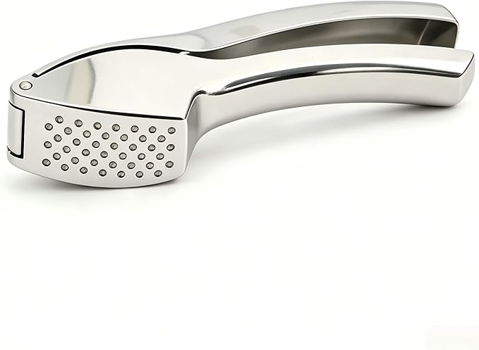 Heavy Duty Garlic Press, Die-Cast Zinc, Dishwasher Safe