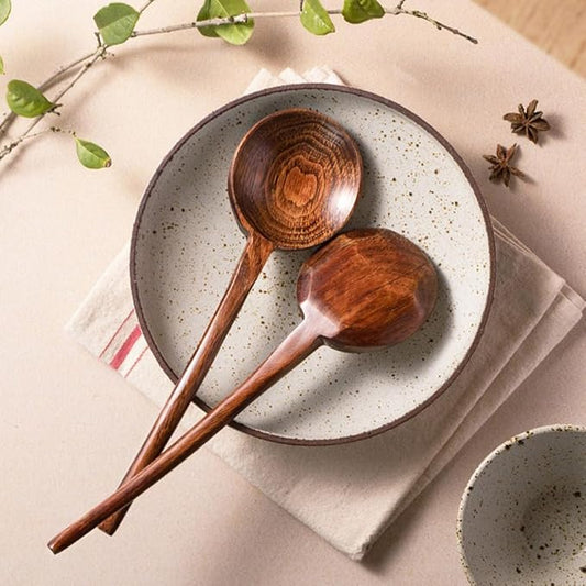 Wood Cooking spoon, 1PC 10.8 inches Long Handle Spoons for Mixing,Tasting Stirring food, Large Wooden Cooking Utensils for Cooking and Crafts