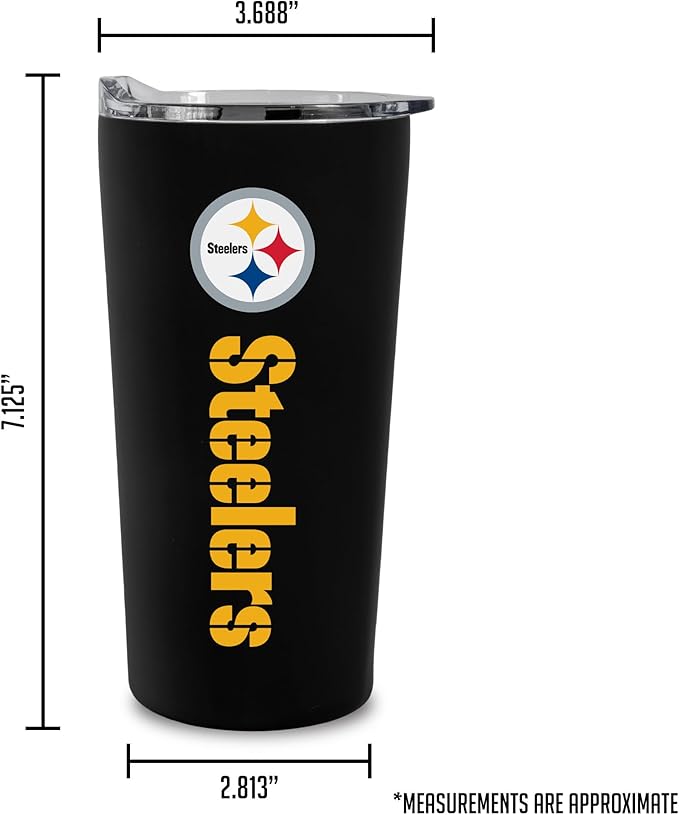 Rico Industries NFL Football Soft Touch, Easy Grip Tumbler