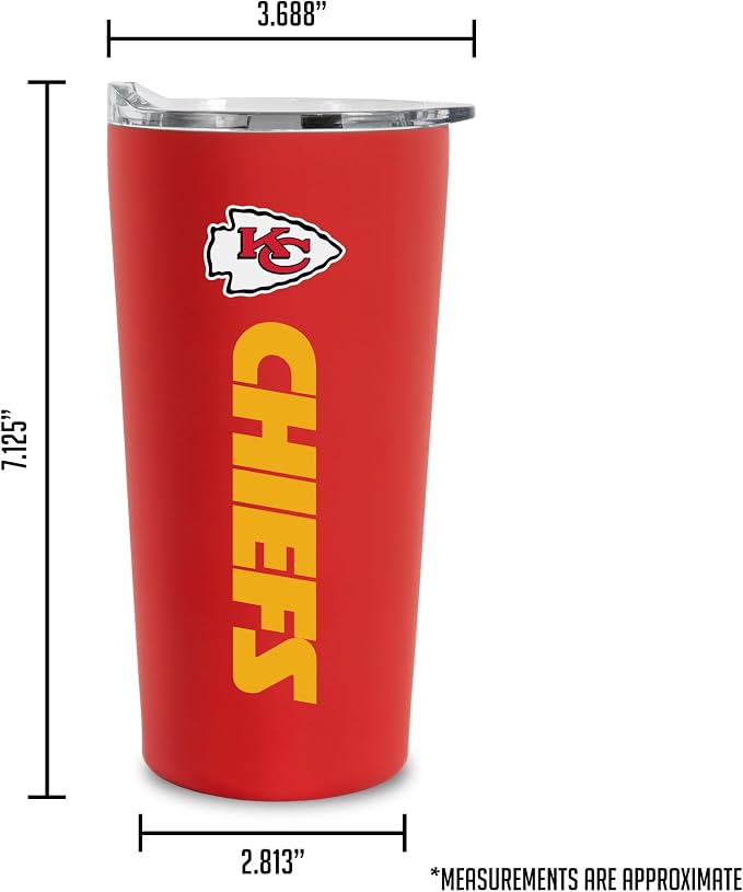 Rico Industries NFL Football Soft Touch, Easy Grip Tumbler