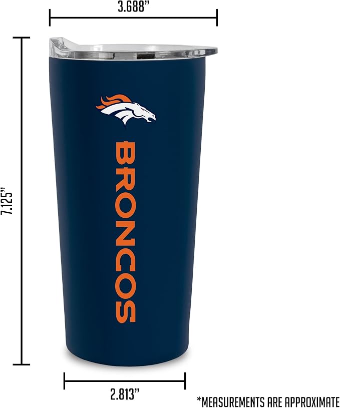 Rico Industries NFL Football Soft Touch, Easy Grip Tumbler