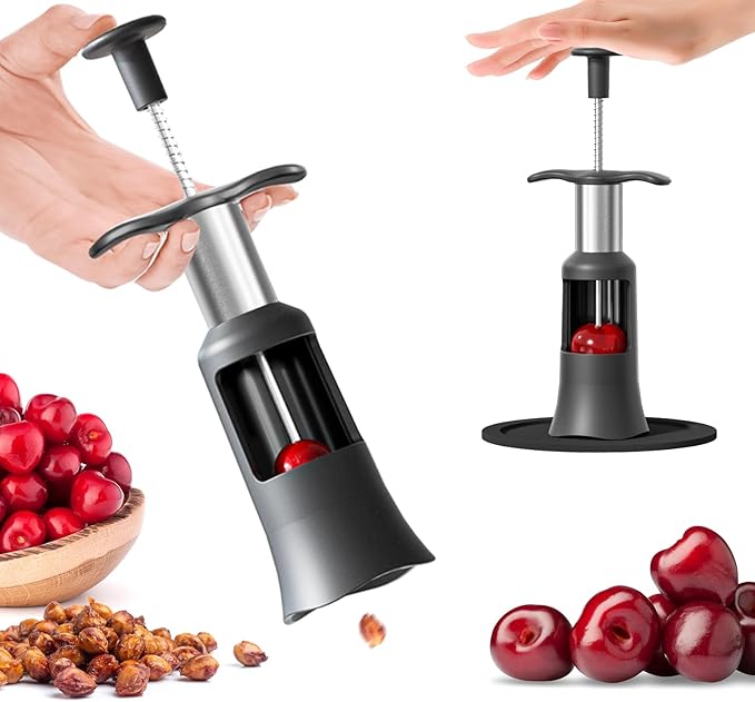 YYP Cherry Pitter Remover, Heavy-Duty Plastic Core, Effortless Press-Type Operation, Compact Kitchen Gadget for Fast Fruit Coring & Deseeding