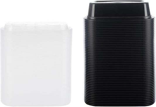 Made in USA - 50 Pack Reusable Microwave & Dishwasher Safe Meal Prep Containers (35 Oz)