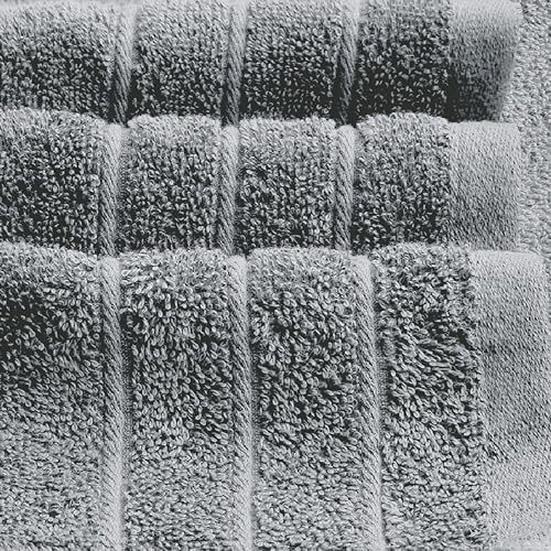 Tens Towels 2 Piece Extra Large Bath Sheets 35 x 70 Inches, Cool Grey