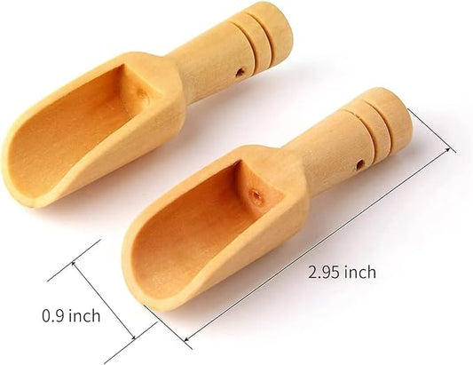 8pcs Mini Wooden Spoons,Mini Bamboo Spoons for Bath Salts, tea scoop, Washing Powder spoon,wooden candy spoon