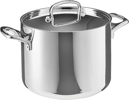 Cuisinart FCT66-22 French Classic Tri-Ply Stainless 6-Quart Stockpot with Cover
