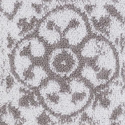 Jessica Simpson β Bath Towel 4 Piece Set, Aziza, Premium Bathroom DΓ©cor, Includes 2 Hand Towels and 2 Shower Towels, 100% Cotton & Machine Washable, Skyrocket Grey