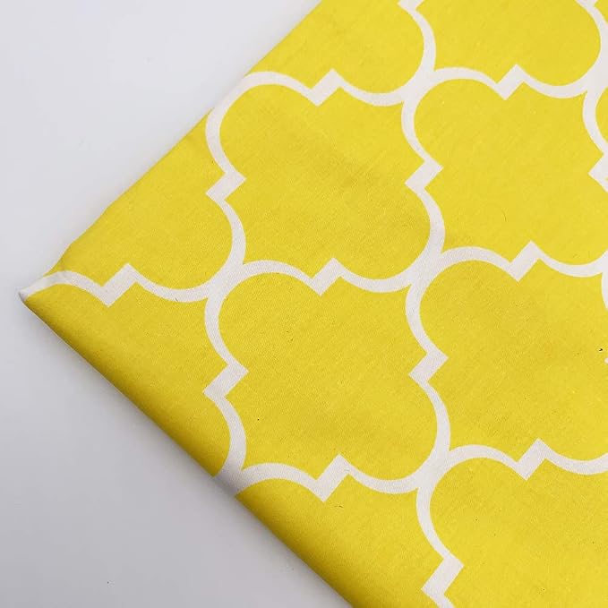 7 pcs 20" x 20" Cotton Fabric DIY Making Supplies Quilting Patchwork Fabric Fat Quarter Bundles DIY for Quilting Cotton Patchwork Cushions (Crown Bear, 20" x 20")