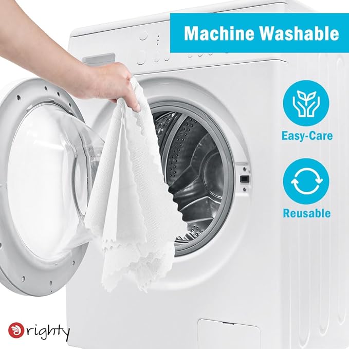Orighty Cleaning Cloths Bulk, 150 Pack Shop Rags Reusable, Multi-Purpose Shop Towels for Cars, Microfiber Cleaning Rags for Automotive, Mechanic, Kitchen, Lint Free Towels 12x12 Inch, White