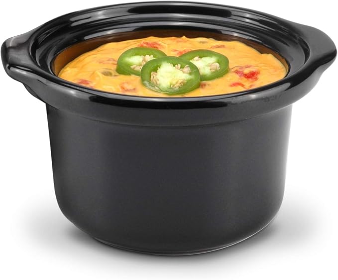 Disney Mickey Mouse 20-Ounce Mini Slow Cooker by Select Brands - Microwave- & Dishwasher-Safe Mini Dipper - Perfect for Dip, Cheese & Chocolate - Birthday & Holiday Gift