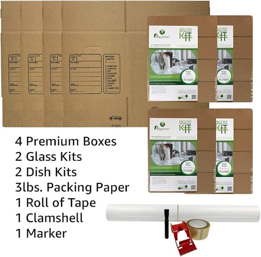 UBOXES Kitchen Moving Box Kit # 1 Moving Boxes & Moving Supplies