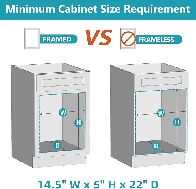 Pull Out Cabinet Drawer 13½” W x 21” D, Soft Close Pull Out Cabinet Organizer, Pull Out Shelves Requires at Least 14½” Cabinet Opening, Bottom Assembly