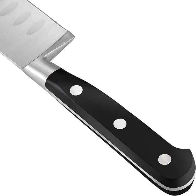 Cooks Standard Classic Cutlery, High Carbon Stainless Steel Knives Set, 8" Chef's Knife and 7" Santoku Knife, Ergonomic Handle, 2-Piece