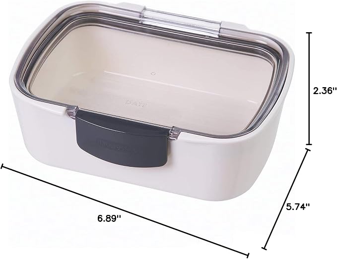 ProKeeper Progressive International Prepworks Mini Deli Air Tight Silicone Sealed Food Storage Container with Clear Dry Erase Compatible Lid, 5.75 Inches Long