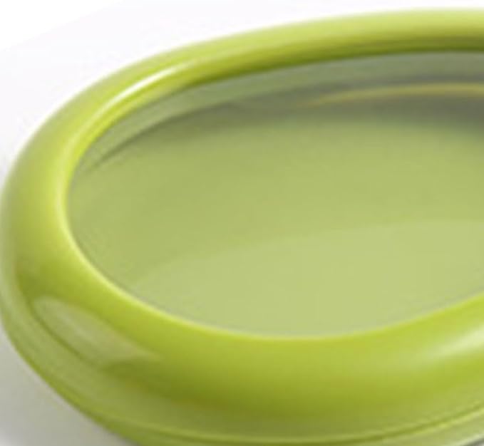 AUNMAS Clear Food Storage Container, Freezer Airtight Fruit Vegetable Saver, Pantry Organization for Avocado Kitchen Fridge(Green)