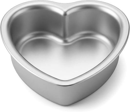 Heart Shaped Cake Pans, 5 ร 2 Inch, Set of 2, Aluminum | Baking Cake Pan, For Wedding, Party, Family Occasions, Chocolate, Bread