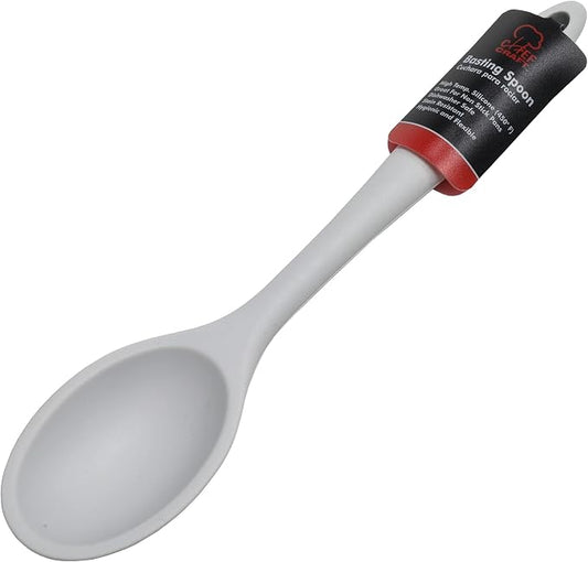 Chef Craft Premium Silicone Basting Spoon, 11 inch, Gray