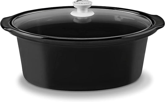 Disney The Nightmare Before Christmas Slow Cooker by Select Brands - 7-Quart Kitchen Appliance - Removable & Dishwasher-Safe Stoneware Crock - Tempered Glass Lid