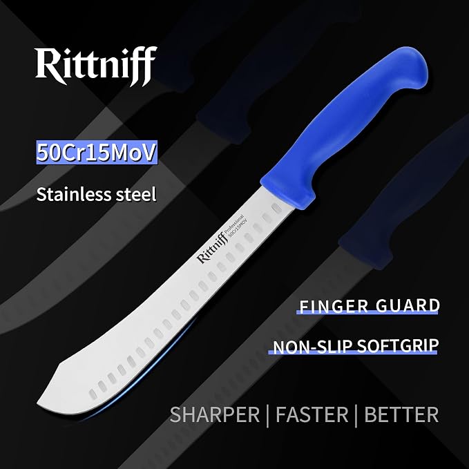 Stainless Steel Camping Knife - 5 PCS Chef Knives with Roll Bag, Kitchen Knife Set for Cutting Meat, Fruits & Vegetables