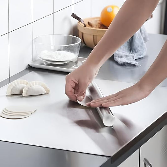 Stainless Steel Cutting Board for Kitchen, Extra Large Cutting Board Non Toxic, Metal Cutting Boards for Kitchen,Chopping Board for Meat, Veggies, Fruits and Kneading (70 x 50cm/27.6 x 19.7 inch)