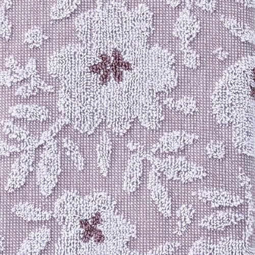 SKL Home Floral Hand Towel Set-2pc, 100% Cotton Jacquard, Lavender