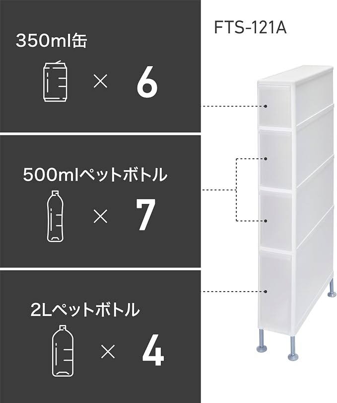 Like – IT Adjuster with sutokka- White Width 14 X Depth X Height 107.5 cm FTS – 121 A