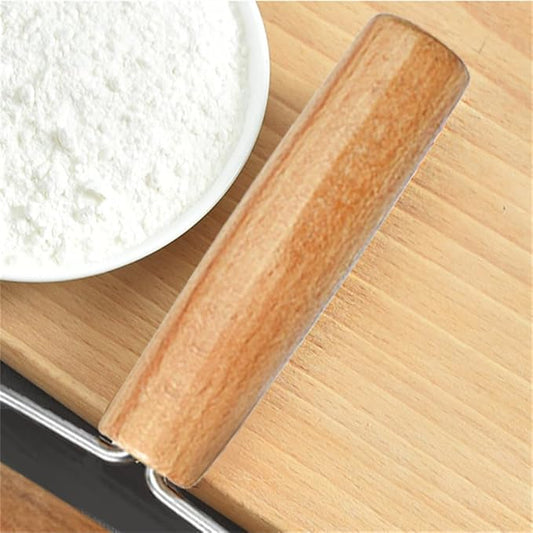 Small Rolling Pin, Wooden Dough Roller, Non-Stick Pizza Roller, Dough Baker Roller Set for Home Kitchen Baking Cooking,Multifunction Craft Clay Roller, Easy to Handle(7cm/2.75inch), Brown