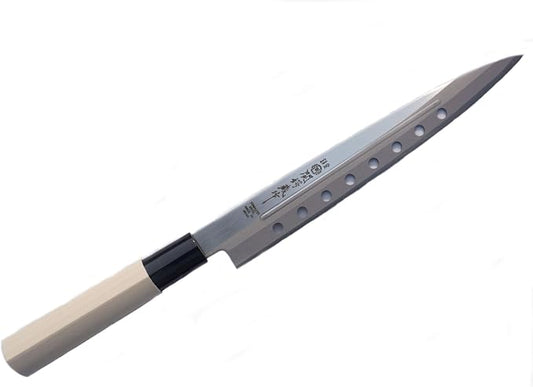 JapanBargain 1551, Non-Stick Yanagiba Sashimi Knife Japanese High Carbon Stainless Steel Sushi Chef Knife Made in Japan, 200mm